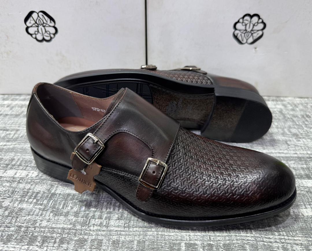 formal black leather  shoes.