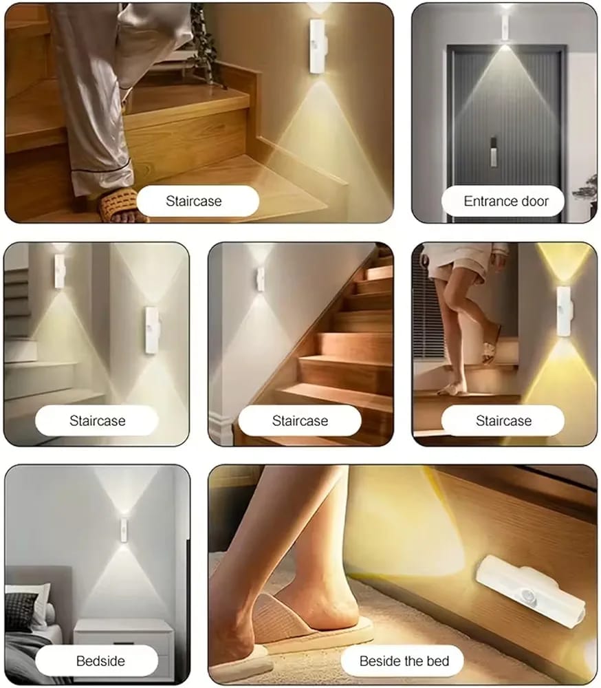 GITGRNTH RGB LED Indoor Wall Light with Motion Sensor & Color Changing (Rechargeable) |