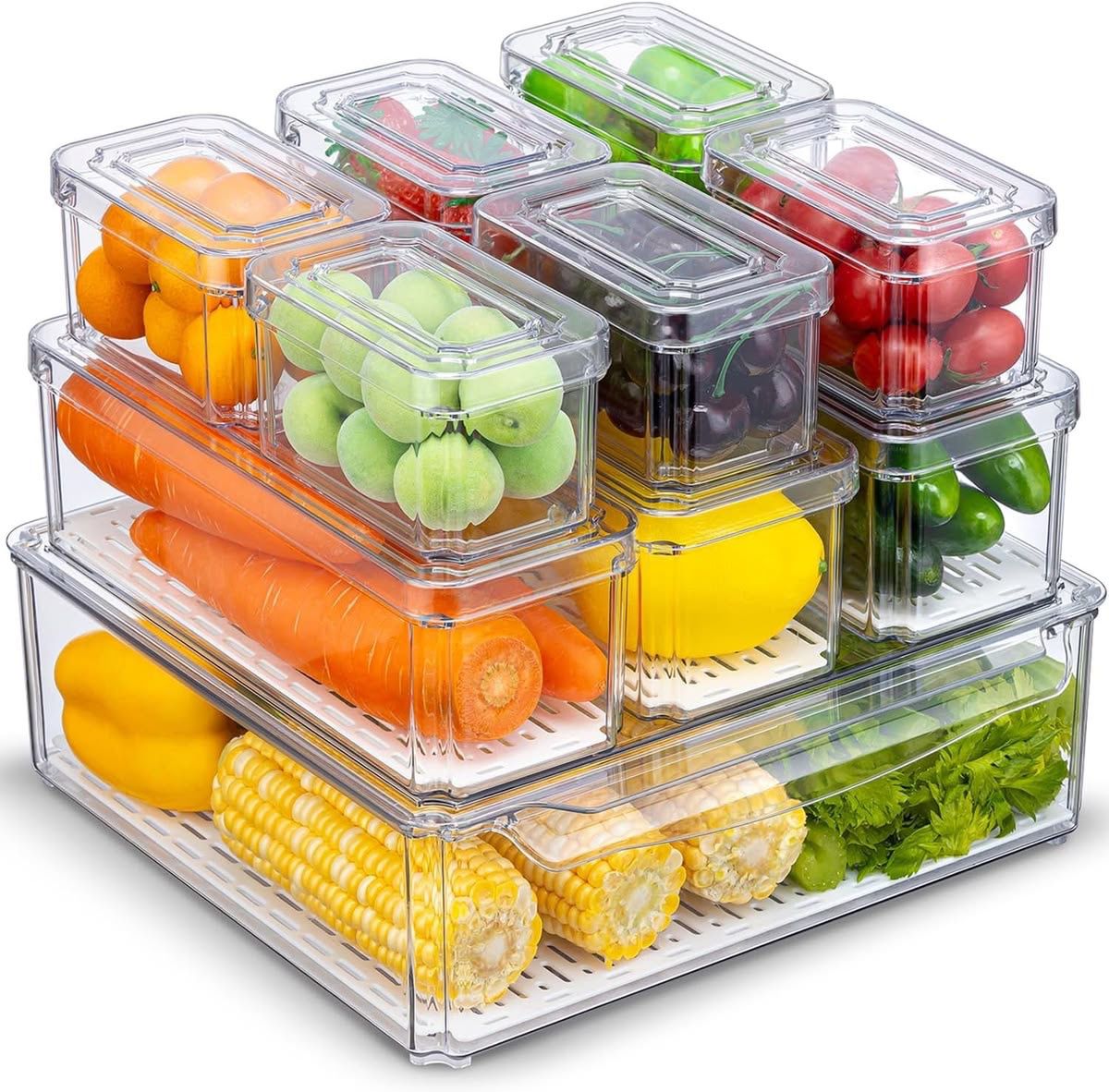 10pc Fridge containers