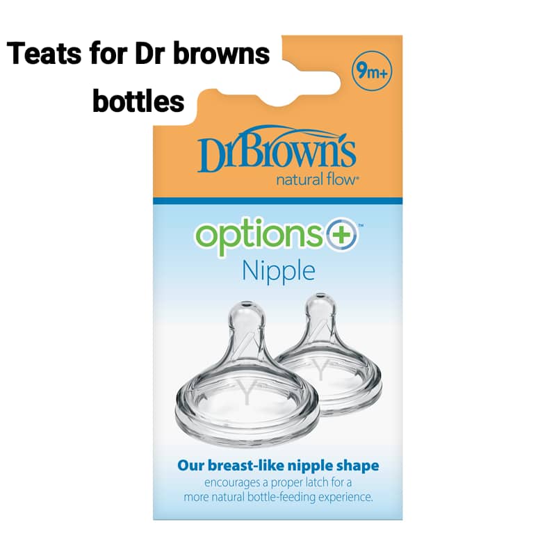 Dr. Brown's Options+ Wide-Neck Nipple (Y-Cut, 2-Pack)