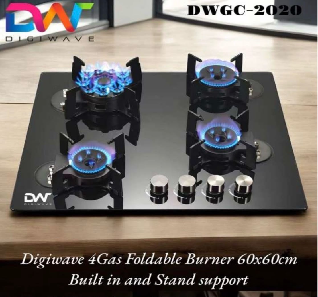 Digiwave 4-Burner Foldable Gas Hob/Cooktop
