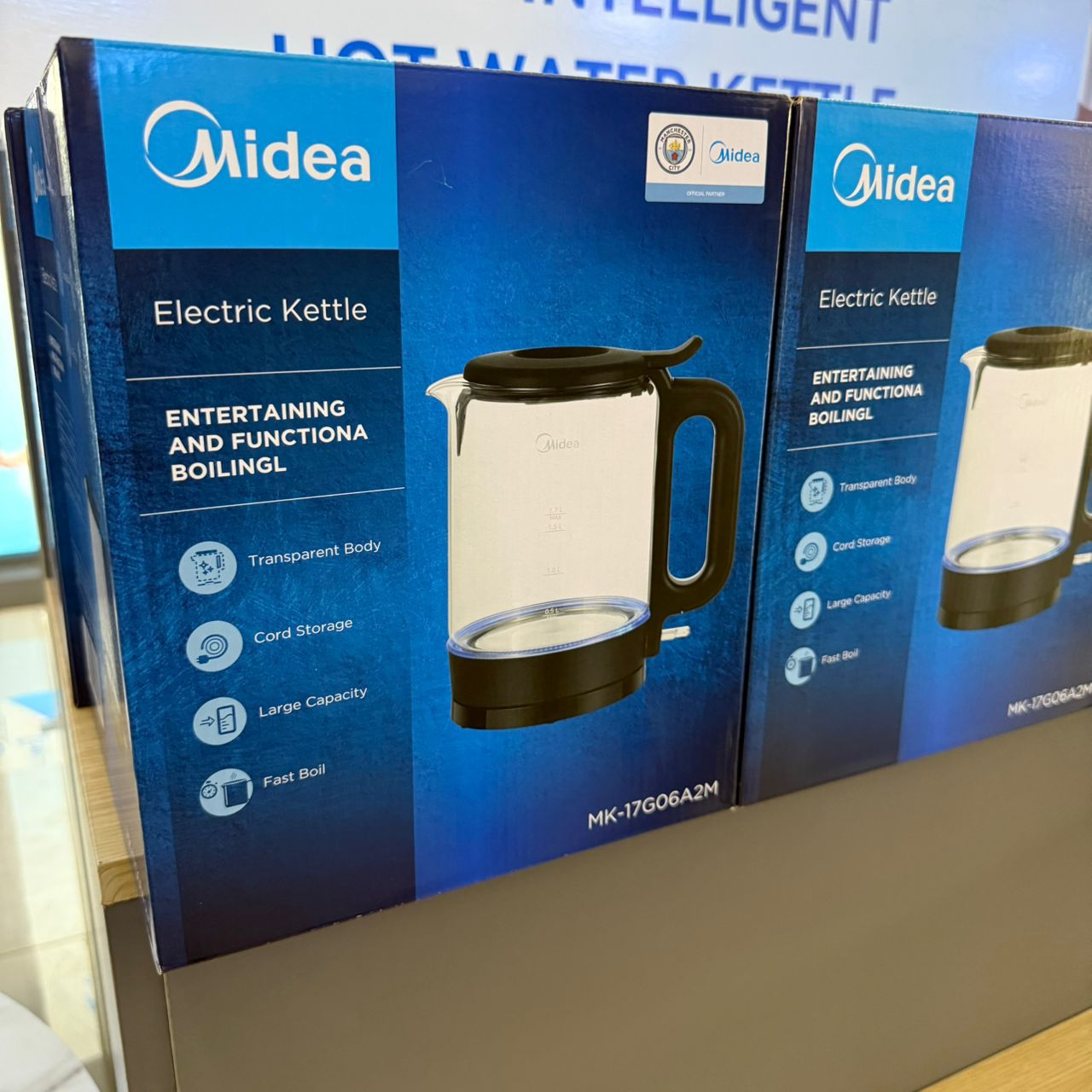 MIDEA 1.7 LITRES GLASS KETTLE