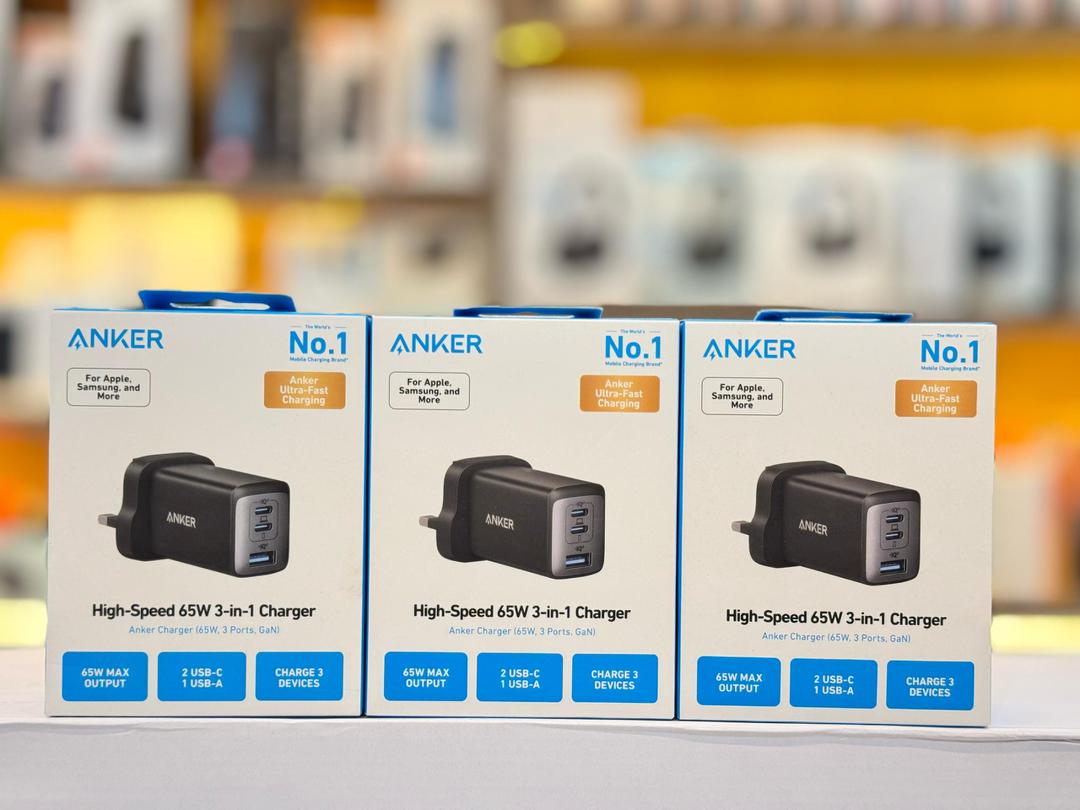 Anker 65W Gan Charger 3in1 Adapter