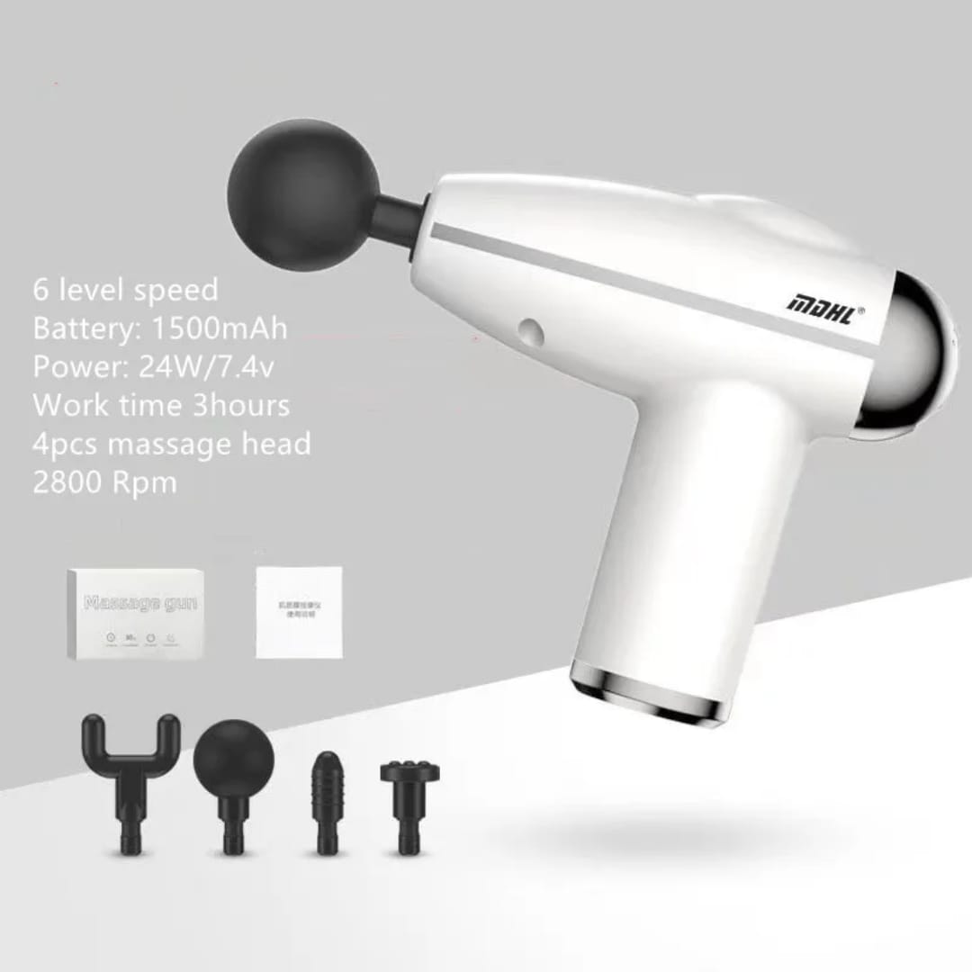 White MDHL Massage Gun(Model: MDHL-6S)