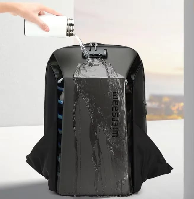 Anti-Theft Hard Shell Backpack with Lock