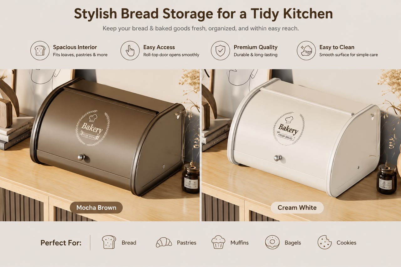 Aluminium mate Finished Bread bins