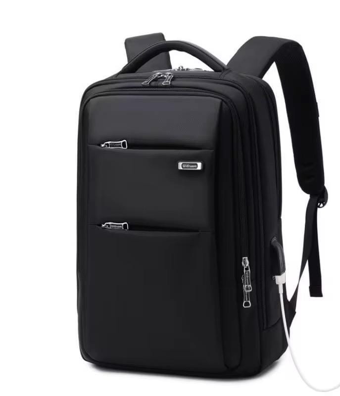 Business Travel Laptop Backpack - Black