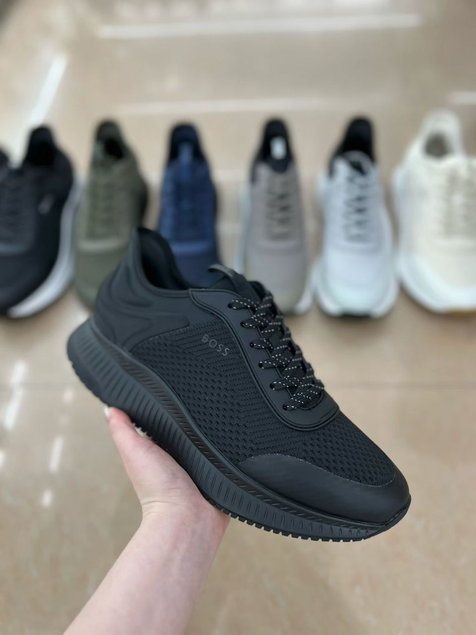 boss breathable sneakers