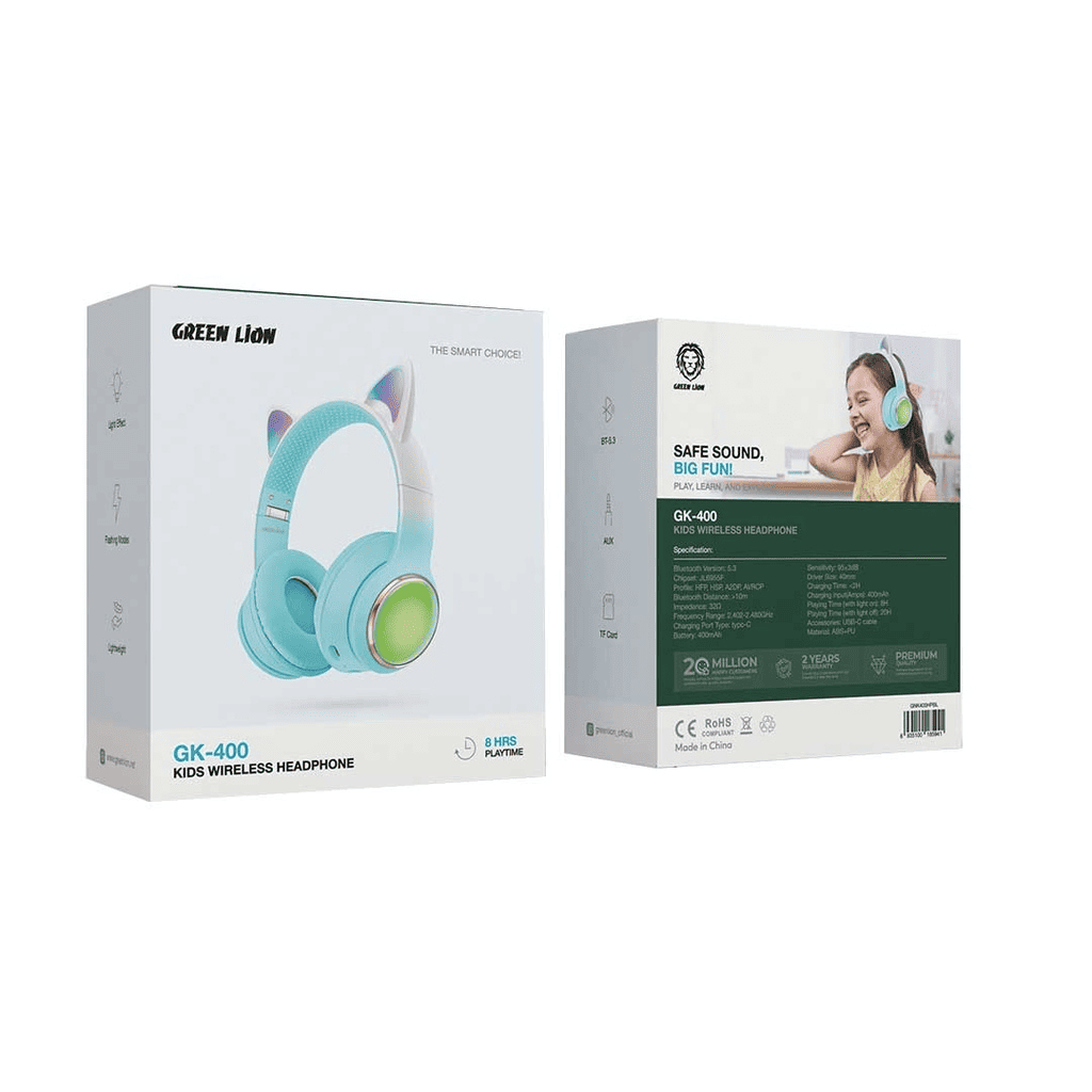 Green Lion GK-400 Kids Wireless Headphones