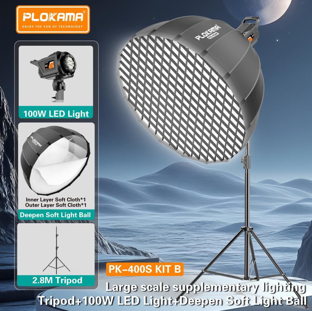 Plokama PK-400S Kit-B Deep Octa Quick Folding Softbox light