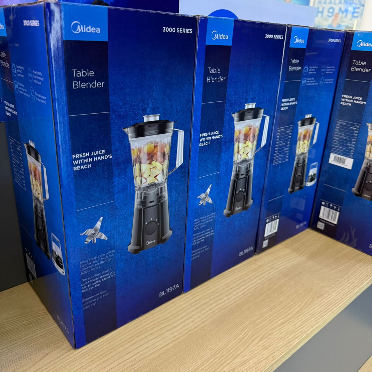 MIDEA 1.5 LITRES GLASS BLENDER, WITH GRINDER, BL1197A