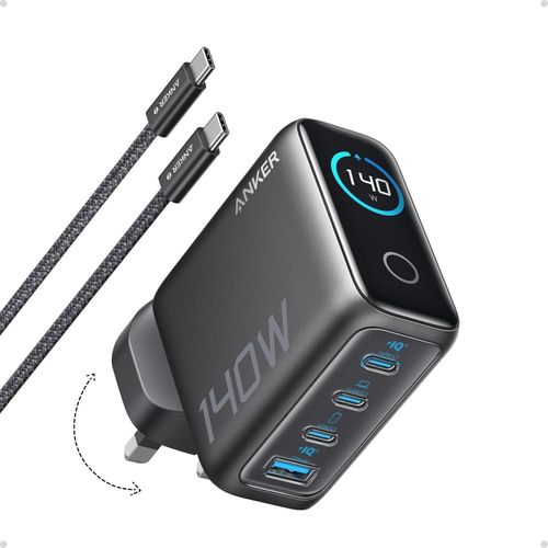 Anker 140W USB C Charger, Laptop Charger, 4-Port Multi-Device Fast Charging