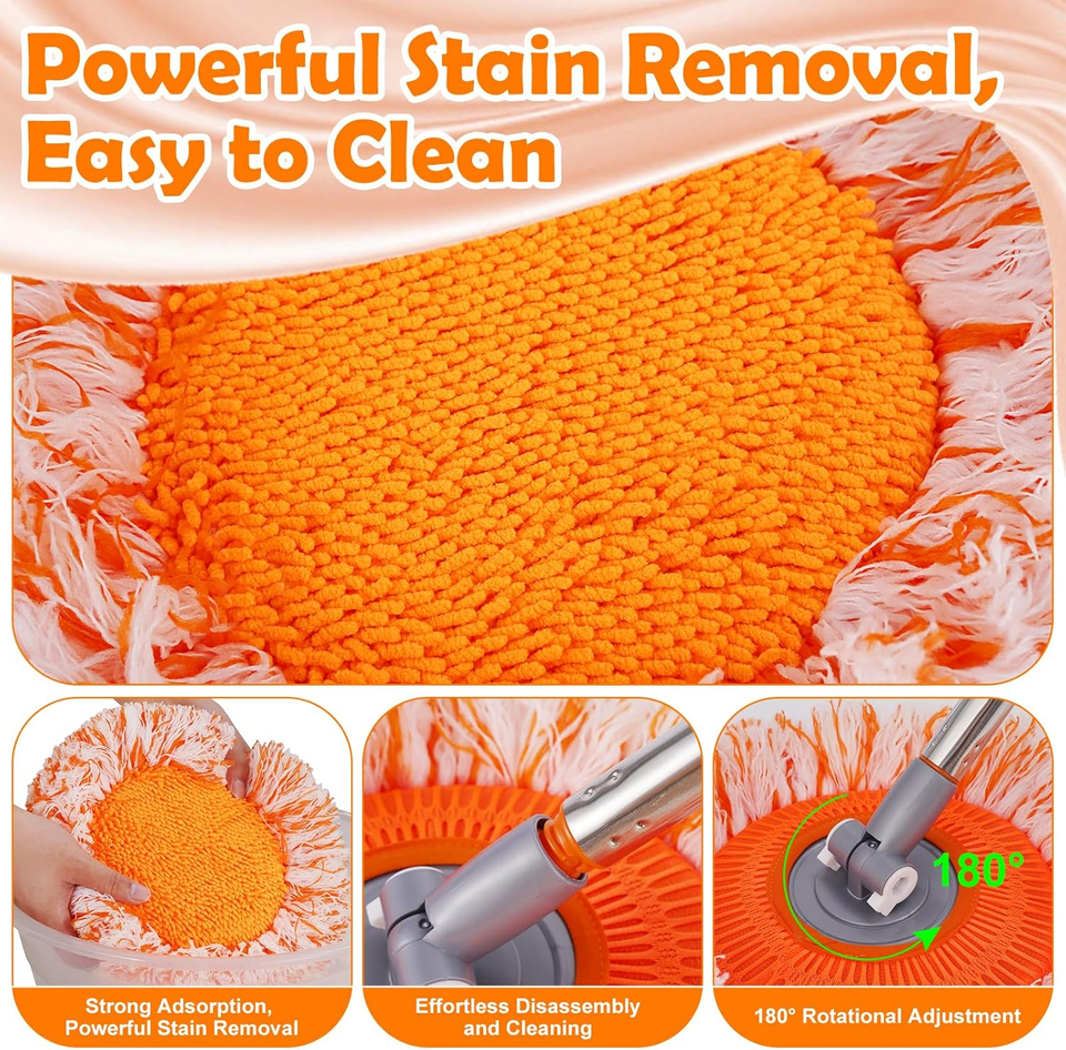 Wall Mop, Primium 68” Wall Cleaner, Baseboard Cleaner, Professional-Grade