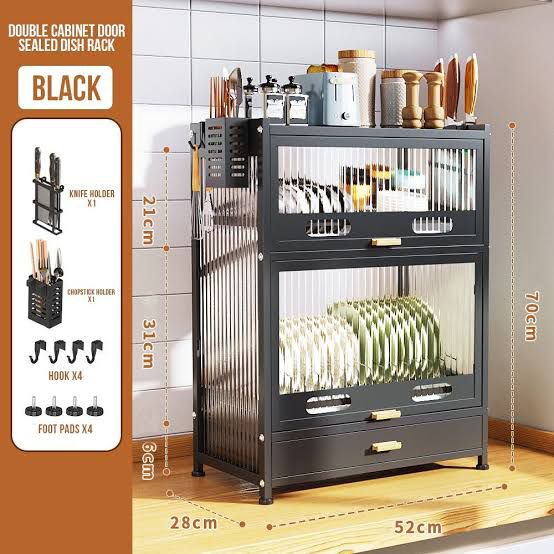 Authentic Dust proof Kitchen Rack