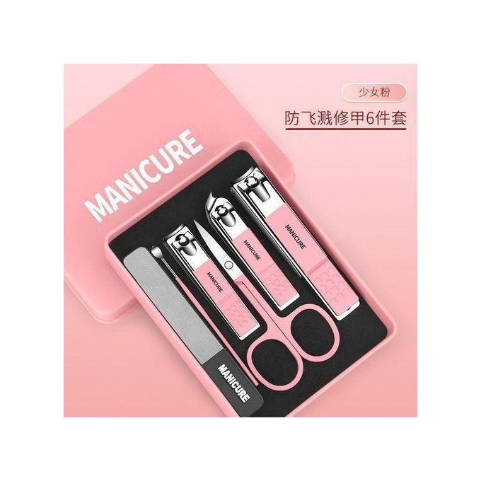 Professional 6-Piece Stainless Steel Manicure and Grooming Kit