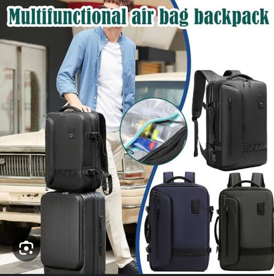 By Amies Large Travel Bag for Airline Laptop Backpack with Shoe Compartment