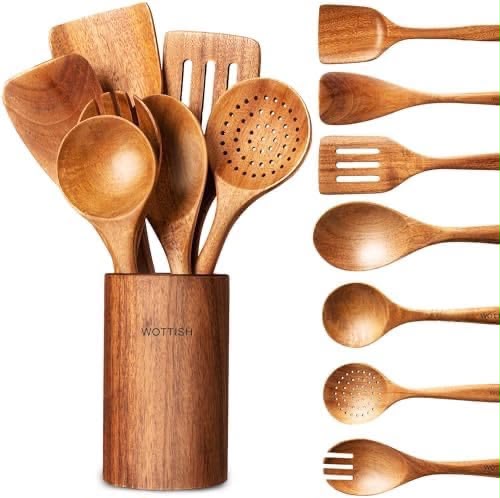 7-Piece Wooden Cooking Utensil Set