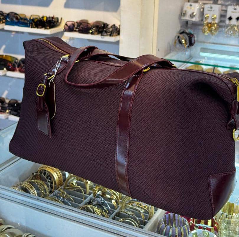 leather classy travel bag