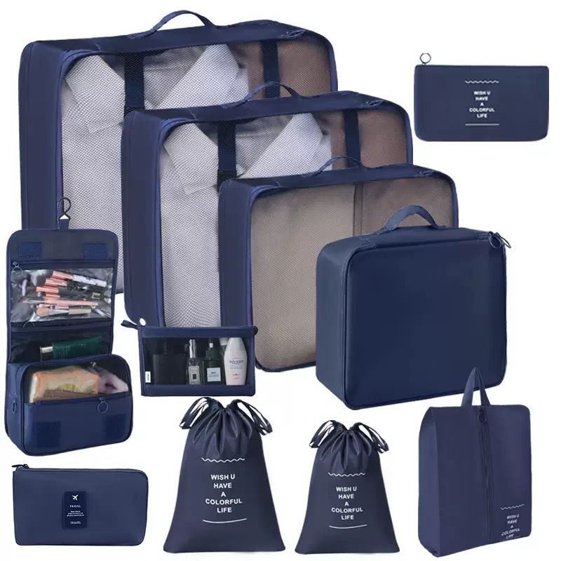 11pc suit case organisers