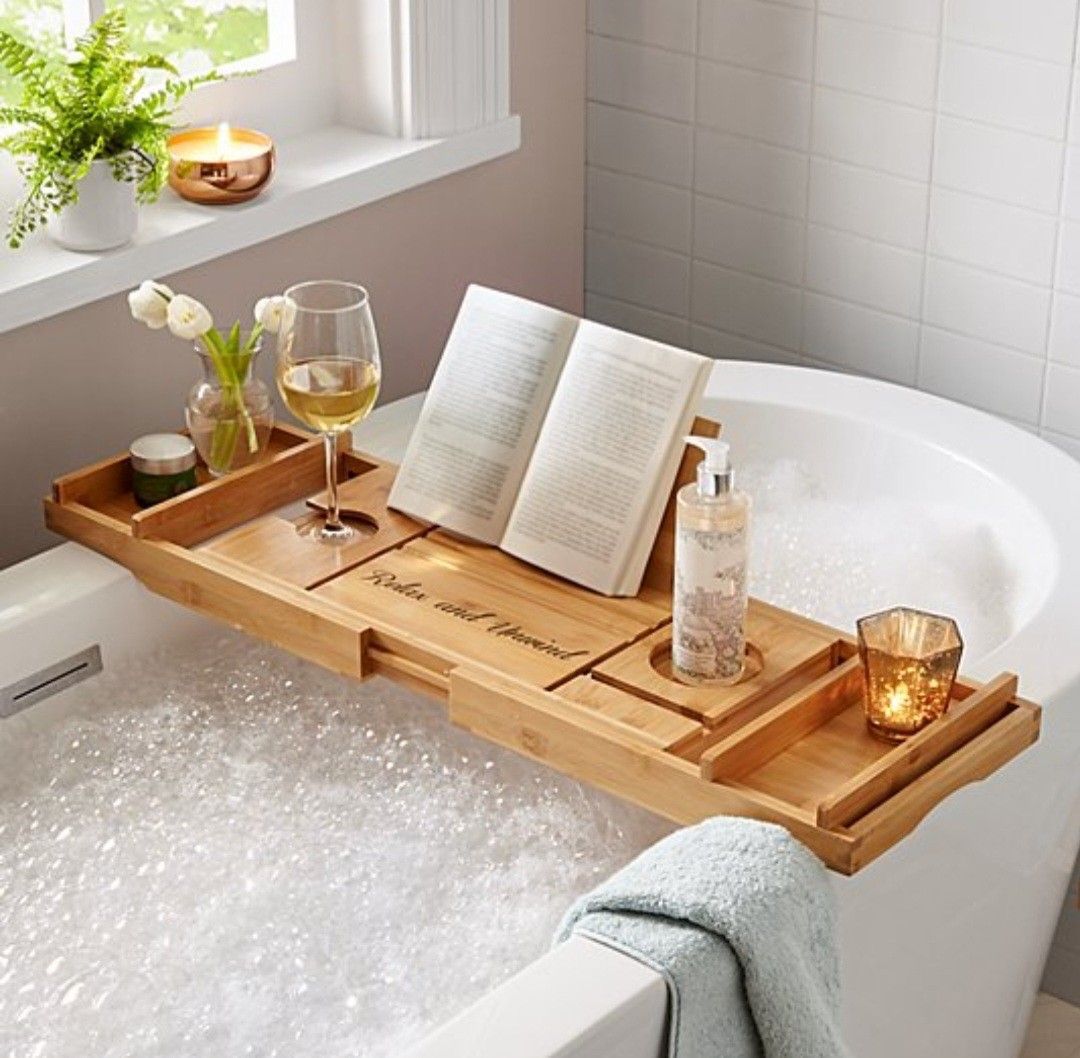 Bamboo Bath tub caddy