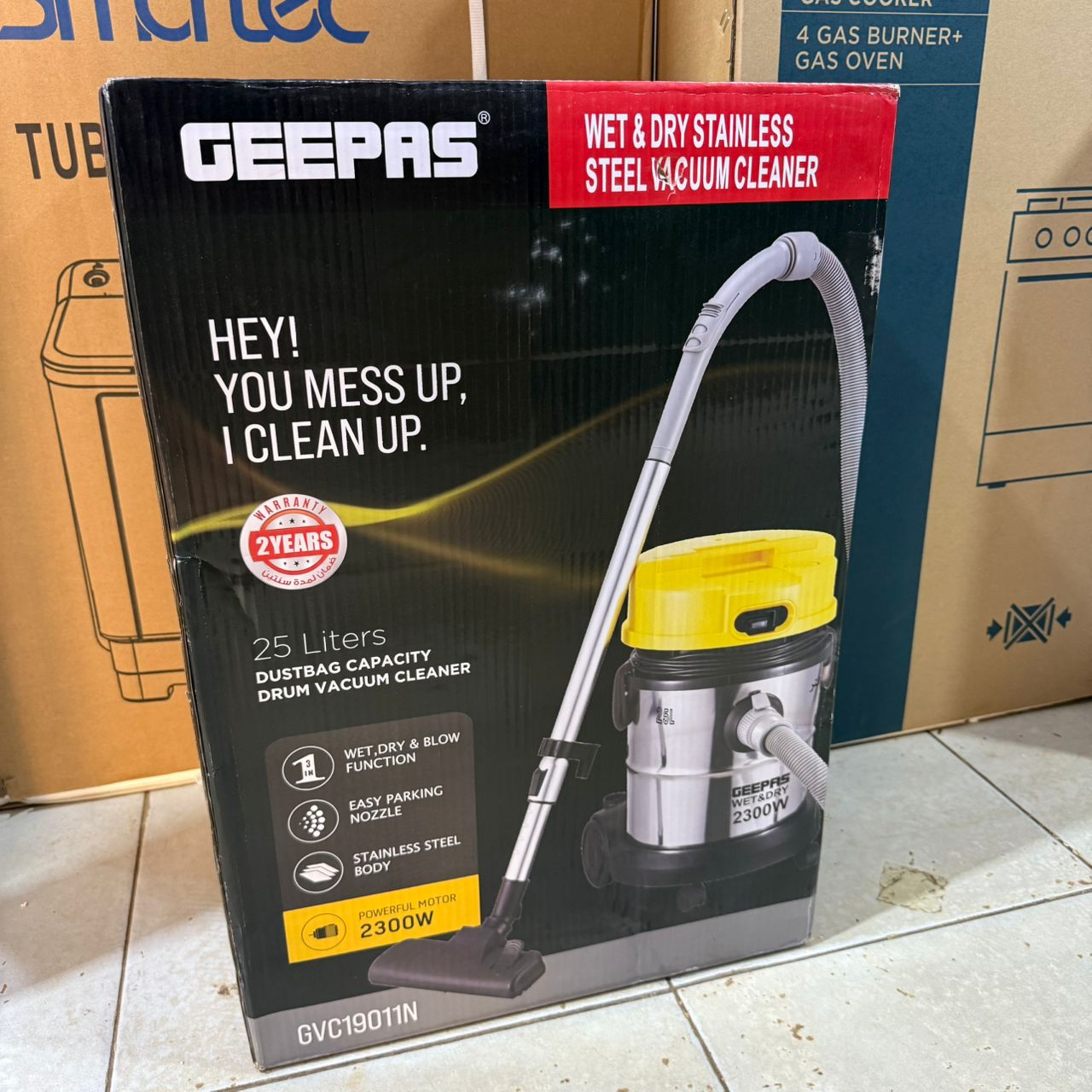 Wet & Dry Stainless Steel Vacuum Cleaner