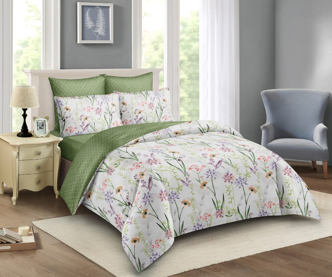 4pc 6x6 duvet