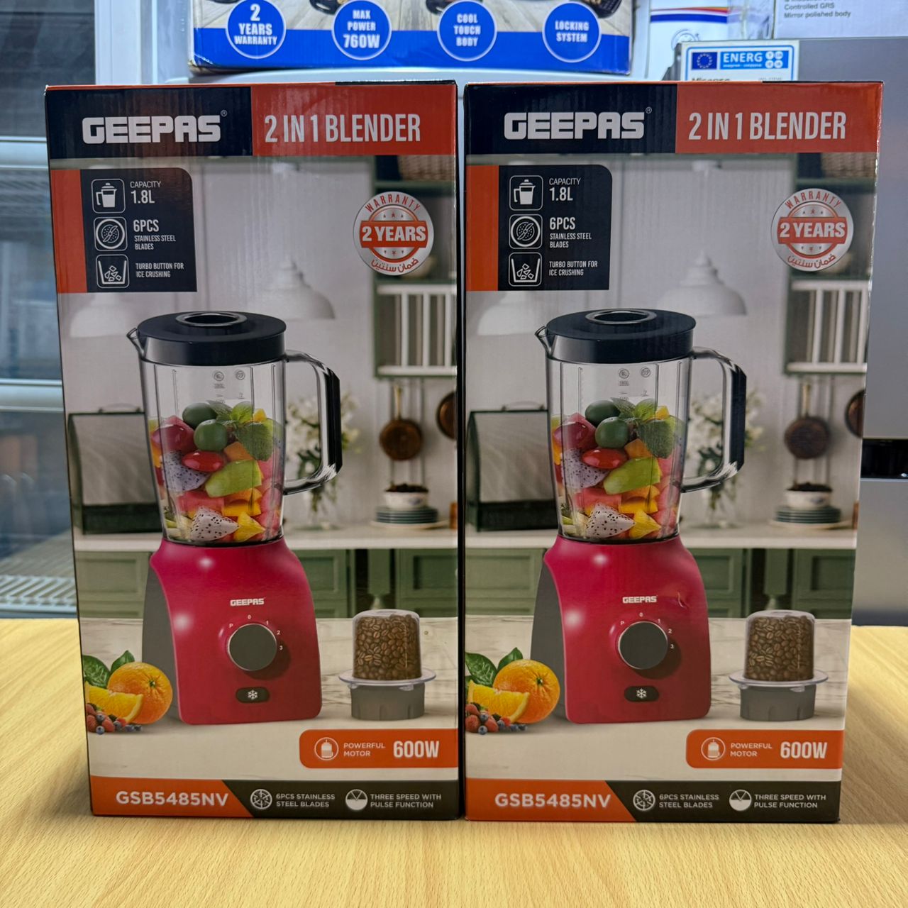 Geepas 2 in 1 Blender, 1.5 litre, 400w, GSB5485